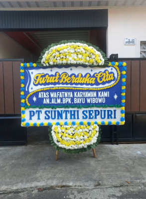 Papan Bunga Duka di Karang Panjang